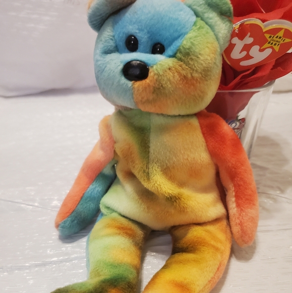 TY beanie babies Garcia Plush MWT PVC Pellets